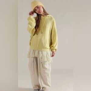 We The Free Of A Feather Hoodie in Glazed Lemon